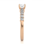 Load image into Gallery viewer, 0.85 CTW Princess Cut Lab-Grown Diamond Prong Set Engagement Ring
