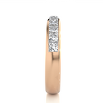 Load image into Gallery viewer, 1.07 CT Princess Cut Lab Grown Diamond Channel Set Band  11 Stone IGI Certified
