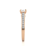 Load image into Gallery viewer, 1.27 CTW Princess &amp; Round Lab-Grown Diamond Engagement Ring with Channel &amp; Prong Set E-F / VVS-VS

