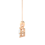 Load image into Gallery viewer, 0.50 CT Lab-Grown Diamond Solitaire Pendant Necklace | Princess Cut | 4-Prong | Solid Gold
