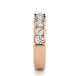 Load image into Gallery viewer, 1.01 CT Round Cut Lab Grown Diamond Bold Channel Set Band  10 Stone IGI Certified

