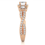 Load image into Gallery viewer, 1.35 Carat Three Stone Lab-Grown Diamond Ring | Round with Hidden Princess Accent
