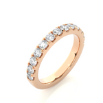 Load image into Gallery viewer, 0.96 CT Round Cut Lab Grown Diamond Micro Pave Band  13 Stone IGI Certified

