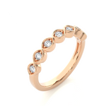 Load image into Gallery viewer, 0.21 CT Round Cut Lab Grown Diamond Marquise-Style 7 Stone Ring  IGI Certified
