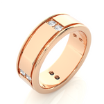 Load image into Gallery viewer, 0.28 CT Bold Men’s Lab Grown Diamond Ring | 8 Stone Gold Band
