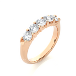 Load image into Gallery viewer, 1.11 CT Round Cut Lab Grown Diamond Band  5 Stone IGI Certified
