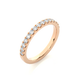 Load image into Gallery viewer, 0.25 CT Round Lab Grown Diamond Petite Micro Pave Ring  16 Stone IGI Certified
