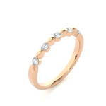 Load image into Gallery viewer, 0.26 CT Round Cut Lab Grown Diamond Marquise-Style 5 Stone Ring  IGI Certified
