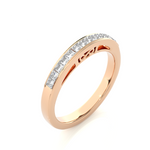 Load image into Gallery viewer, 0.32 CT Princess Cut Lab Grown Diamond Channel Set Band  13 Stone IGI Certified
