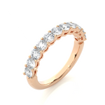 Load image into Gallery viewer, 0.60 CT Round Cut Lab Grown Diamond Channel Set Band  11 Stone IGI Certified
