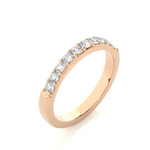Load image into Gallery viewer, 0.40 CT Round Cut Lab Grown Diamond Prong Set Band  10 Stone IGI Certified
