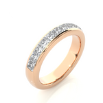 Load image into Gallery viewer, 1.07 CT Princess Cut Lab Grown Diamond Channel Set Band  11 Stone IGI Certified

