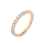 Load image into Gallery viewer, 0.73 CT Round Cut Lab Grown Diamond Micro Pave Band  21 Stone IGI Certified
