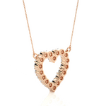 Load image into Gallery viewer, 0.46 CT Lab-Grown Diamond Heart Pendant Necklace | Round Diamonds | Solid Gold
