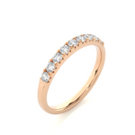 Load image into Gallery viewer, 0.47 CT Round Cut Lab Grown Diamond Micro Pave Band  9 Stone IGI Certified
