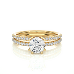Load image into Gallery viewer, 1.32 CTW Lab-Grown Diamond Split Shank Engagement Ring – Round Cut
