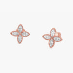 Load image into Gallery viewer, Milgrain Marquise Lab-Grown Diamond Earrings 0.49 CTW – 8 Stones | 10K, 14K, 18K Gold | IGI Certified
