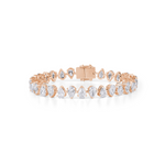 Load image into Gallery viewer, Tennis Pear-Shaped Diamond Bracelet – Bold, Elegant &amp; Ethical
