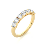 Load image into Gallery viewer, 1.13 CT Round Cut Lab Grown Diamond Prong Set Band  7 Stone IGI Certified
