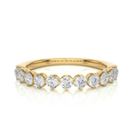 Load image into Gallery viewer, 0.57 CT Round Cut Lab Grown Diamond Prong Set Band  11 Stone IGI Certified
