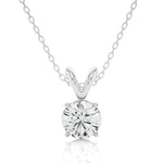 Load image into Gallery viewer, 0.59 CT Lab-Grown Diamond Solitaire Pendant Necklace | Round Cut | 4-Prong | Solid Gold
