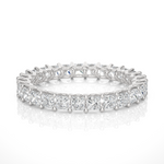 Load image into Gallery viewer, 1.93 CT Princess Cut Lab Grown Diamond Eternity Band | 27 Stones | 10K, 14K &amp; 18K Gold
