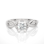 Load image into Gallery viewer, 0.47 CT Lab Grown Diamond Infinity Engagement Ring | Gold Band
