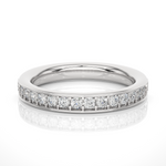 Load image into Gallery viewer, 0.41 CT Round Cut Lab Grown Diamond Prong Set Wide Band  16 Stone IGI Certified
