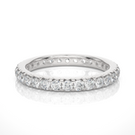 Load image into Gallery viewer, 1.04 CT Round Lab Grown Diamond Micro Pave Eternity Band | 30 Stone Gold Ring
