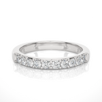 Load image into Gallery viewer, 0.40 CT Round Cut Lab Grown Diamond Prong Set Band  10 Stone IGI Certified
