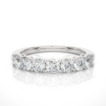 Load image into Gallery viewer, 1.13 CT Round Cut Lab Grown Diamond Prong Set Band  7 Stone IGI Certified
