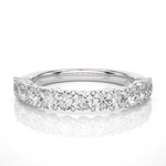 Load image into Gallery viewer, 0.60 CT Round Cut Lab Grown Diamond Channel Set Band  11 Stone IGI Certified

