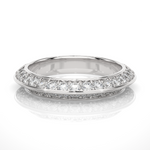 Load image into Gallery viewer, 1.02 CT Round Cut Lab Grown Diamond Two Row Band  34 Stone IGI Certified
