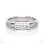 Load image into Gallery viewer, 0.52 CT Round Cut Lab Grown Diamond Channel Set Band  13 Stone IGI Certified
