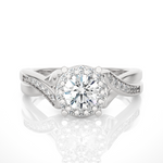 Load image into Gallery viewer, 0.83 Carat Vintage Style Lab-Grown Round Diamond Ring | Timeless Elegance
