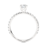 Load image into Gallery viewer, 1.01 CTW Princess Cut Solitaire Lab-Grown Diamond Engagement Ring
