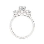 Load image into Gallery viewer, 1.91 CT All Round Lab Grown Diamond Three Stone Ring | 55 Stone Gold Band
