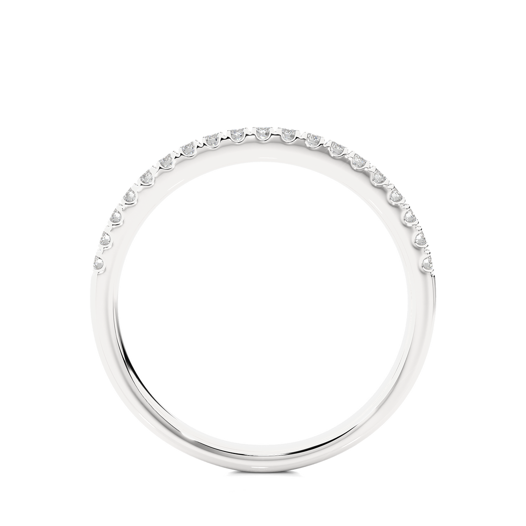 0.20 CT Round Cut Lab Grown Diamond Band  19 Stone IGI Certified