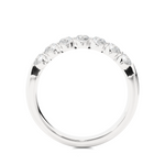 Load image into Gallery viewer, 0.52 CT Round Cut Lab Grown Diamond Bar Set Band  7 Stone IGI Certified
