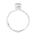 Load image into Gallery viewer, 0.84 CTW Round Lab-Grown Diamond Twisted Engagement Ring E-F / VVS-VS
