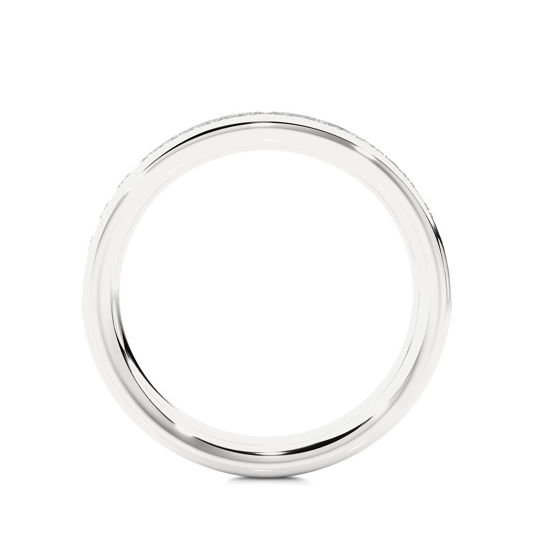 0.35 CT Round Cut Lab Grown Diamond Prong Set Band  16 Stone IGI Certified