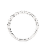 Load image into Gallery viewer, 0.69 CT Round Cut Lab Grown Diamond Bezel &amp; Prong Set Band  10 Stone IGI Certified
