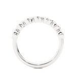 Load image into Gallery viewer, 0.21 CT Round Cut Lab Grown Diamond Marquise-Style 7 Stone Ring  IGI Certified
