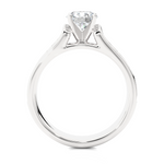 Load image into Gallery viewer, 1.29 CTW Round Lab-Grown Diamond Engagement Ring with Two-Row Pave Set E-F / VVS-VS
