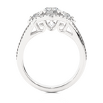 Load image into Gallery viewer, 1.14 Carat Lab-Grown Diamond Engagement Ring | Three Stone Round with Hidden Princess
