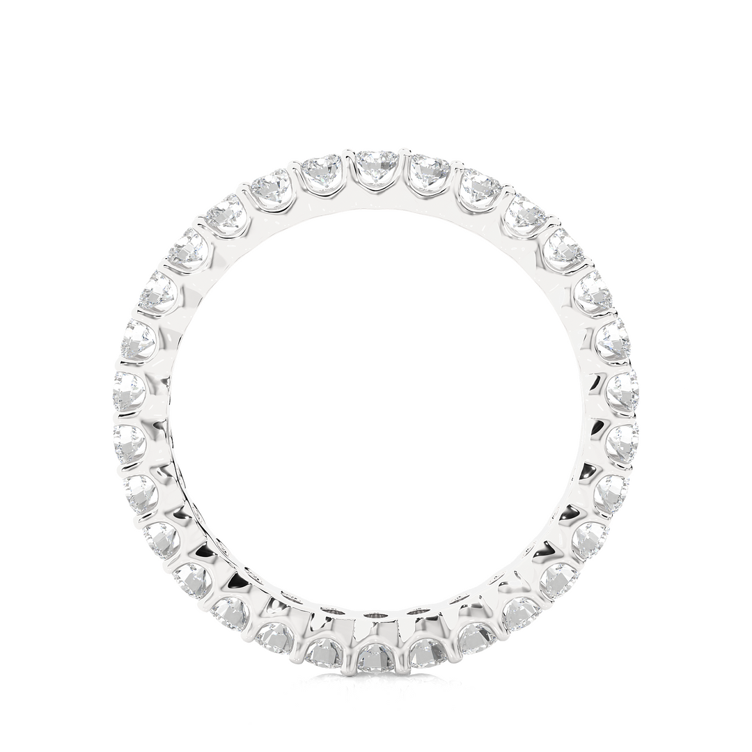 1.02 CT Round Lab Grown Diamond Eternity Band | 30 Stones | 10K, 14K & 18K Gold