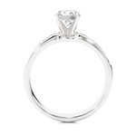 Load image into Gallery viewer, 1.02 CTW Round Lab-Grown Diamond Engagement Ring with Pave Set E-F / VVS-VS
