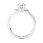 Load image into Gallery viewer, 0.47 CT Round Lab Grown Diamond Solitaire Engagement Ring | Gold Band
