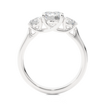 Load image into Gallery viewer, 1.95 CT Round Lab Grown Diamond Three Stone Ring | 3 Stone Gold Band
