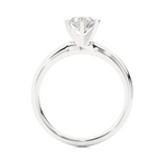 Load image into Gallery viewer, 1.18 CT Round Lab Grown Diamond Solitaire Engagement Ring | Six Prong Gold Band
